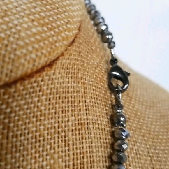 Silver Multi Bead Necklace - Picture 5 of 5